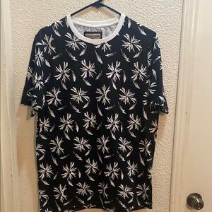 Hudson&Barrow  Black and White Graphic T-Shirt M